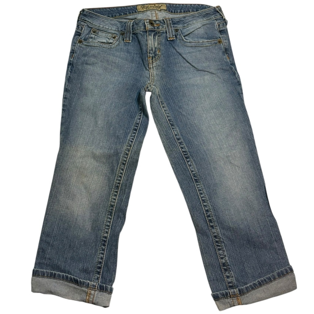 Hint cropped faded low rise jeans Junior’s size 11